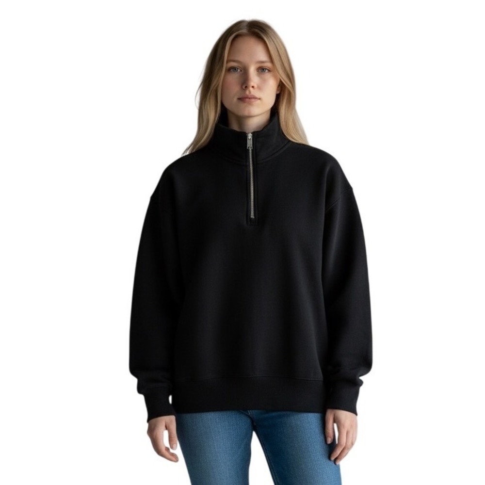 H&M Relaxed Fit Quarter Zip Sweatshirt